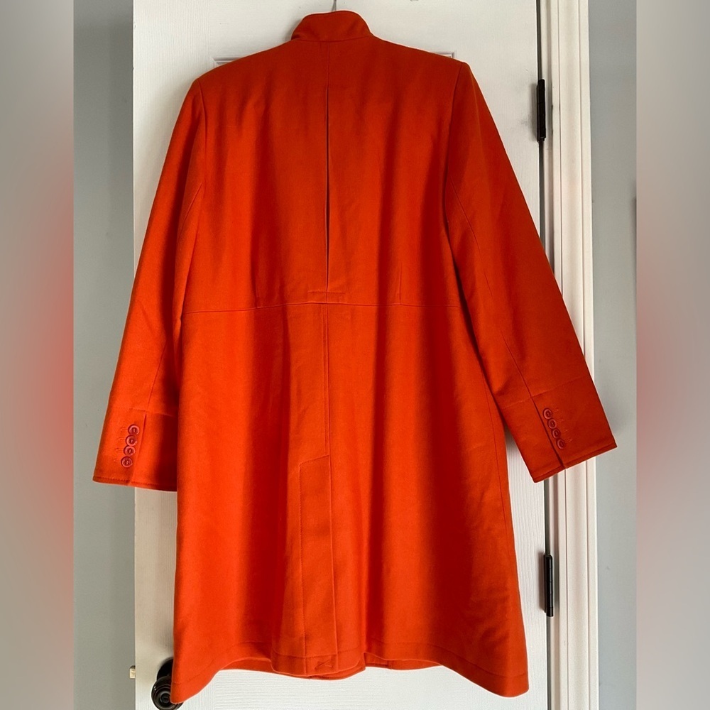Harve Benard Vibrant Orange Trench Coat - Picture 4 of 9
